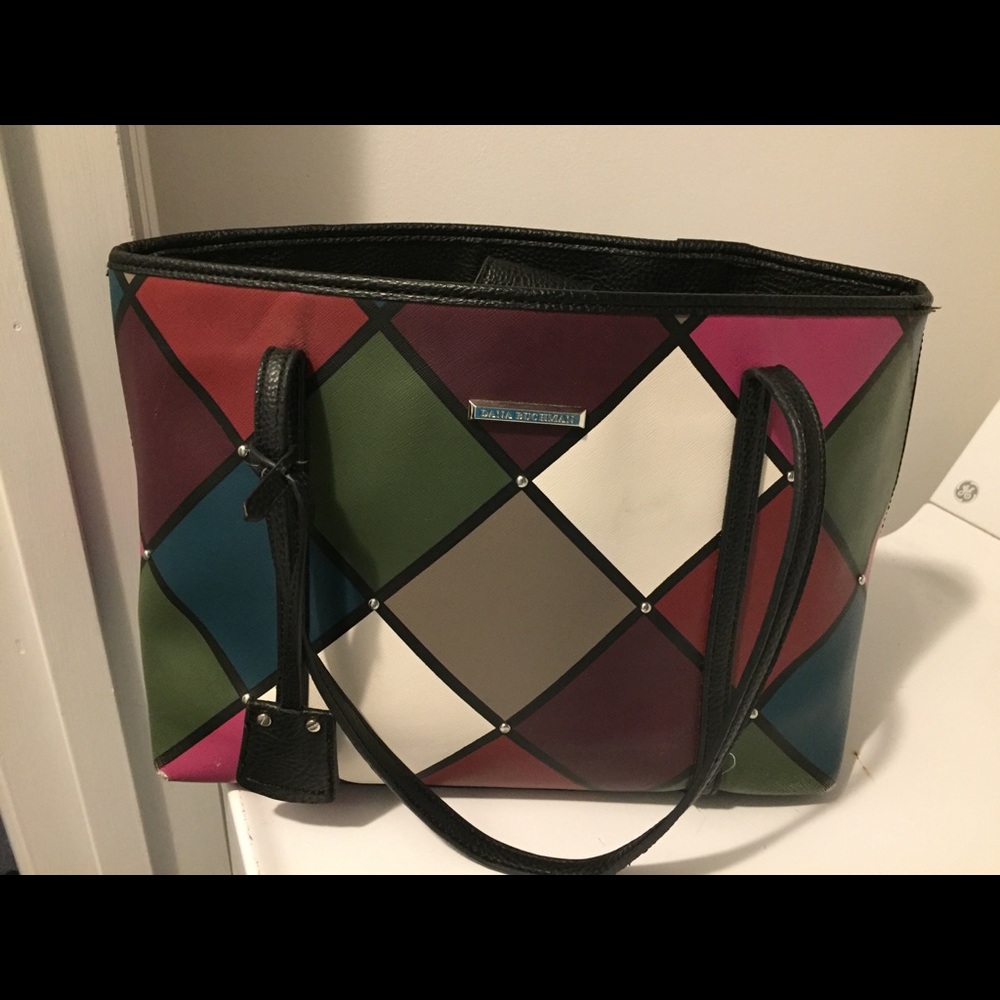 Dana Buchman multicolored tote bag